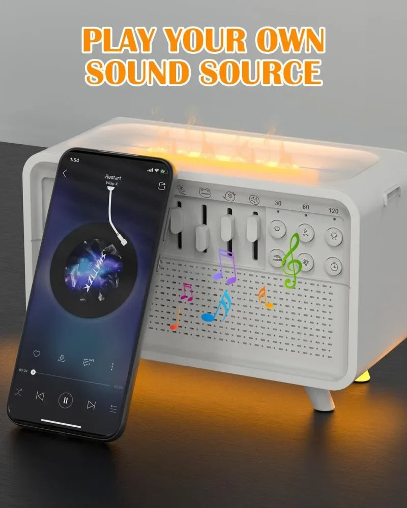3-in-1 Bluetooth Speaker – White Noise Sleep Aid, Night Light & Humidifier - Image 4