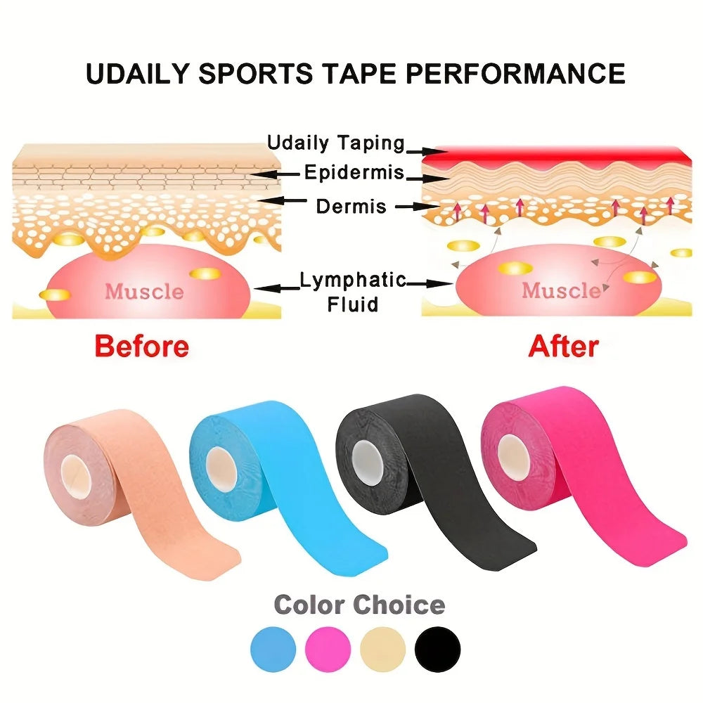 Kinesio Elastic Tape – Self-Adhesive Kinesiology Sports Support Bandage - Image 3