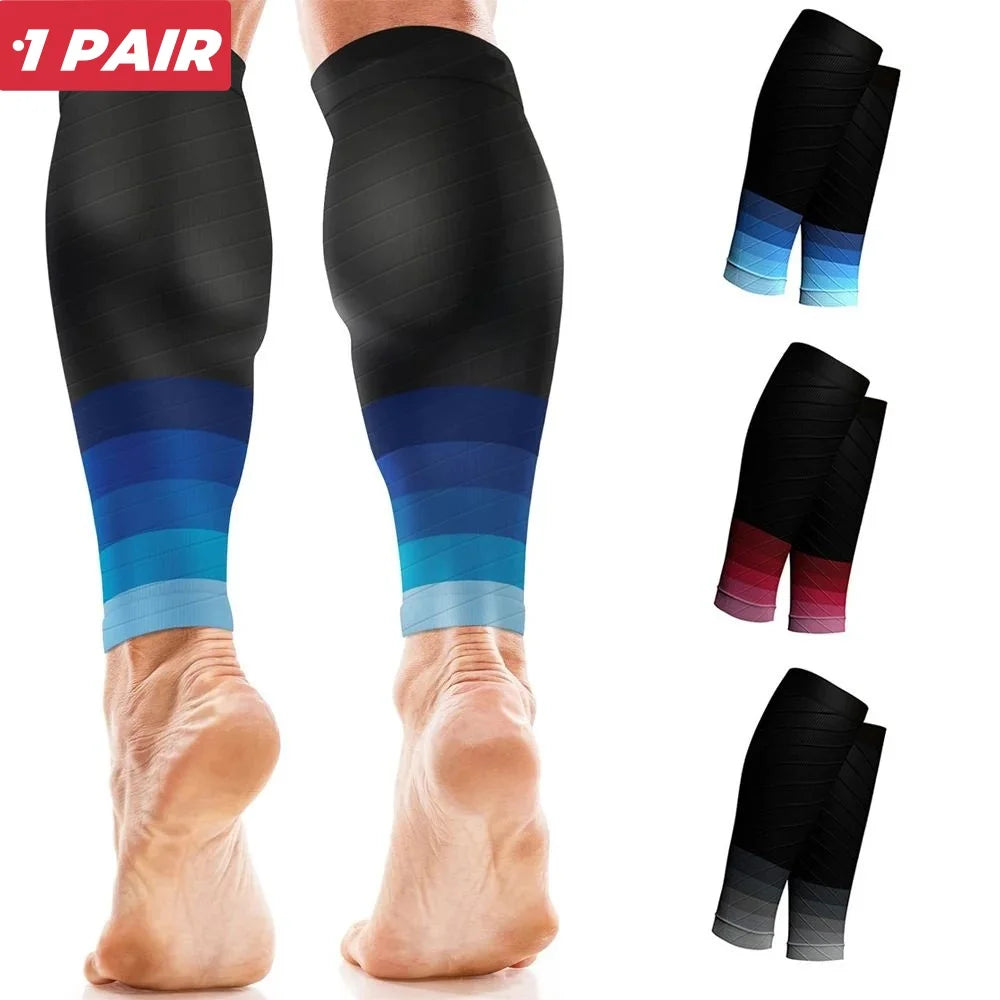 1 Pair Calf Compression Sleeves – 20–30mmHg Support for Running, Shin Splints & Fatigue Relief