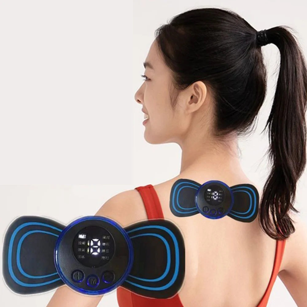 EMS Mini Electric Neck Massager – Portable Cervical Therapy Patch