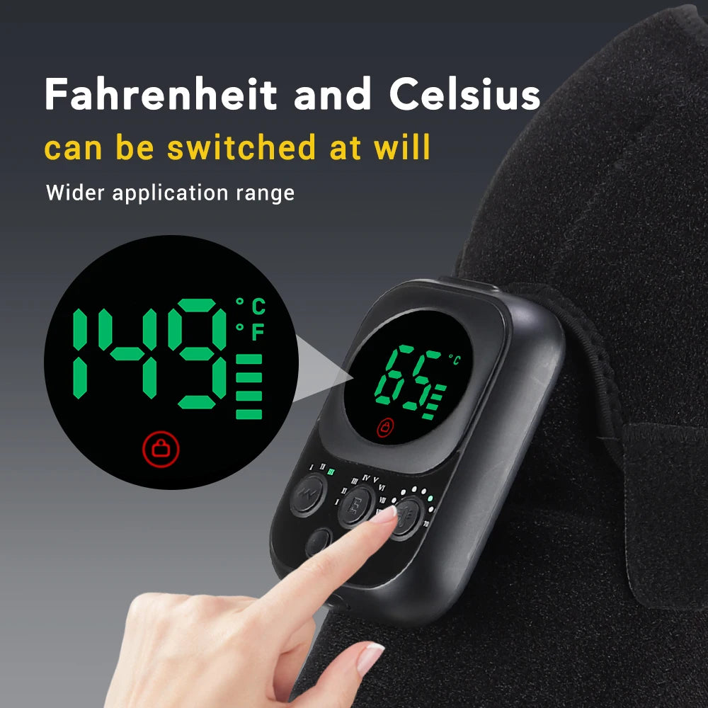 Wireless Shoulder Massager – Detachable Heating & Vibration Massage Belt for Shoulder & Knee - Image 3