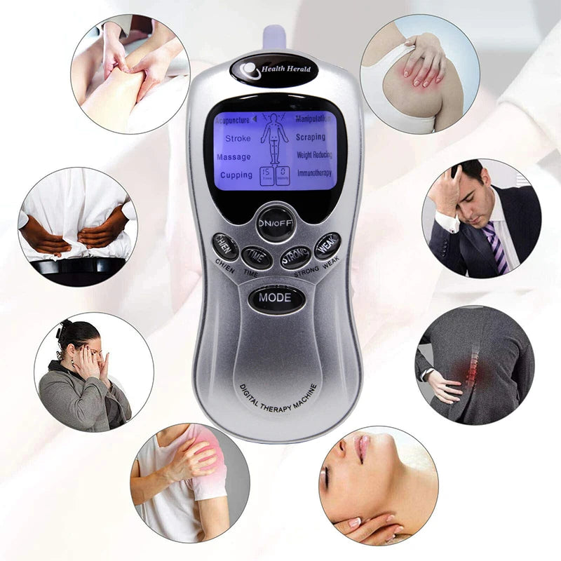 8-Mode Electric Body Massager – Portable TENS Device with 4 Electrode Pads - Image 5