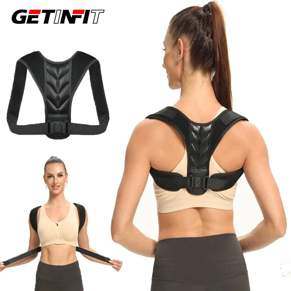 GETINFIT Adjustable Posture Corrector – Orthopedic Back & Shoulder Support Brace for Men and Women