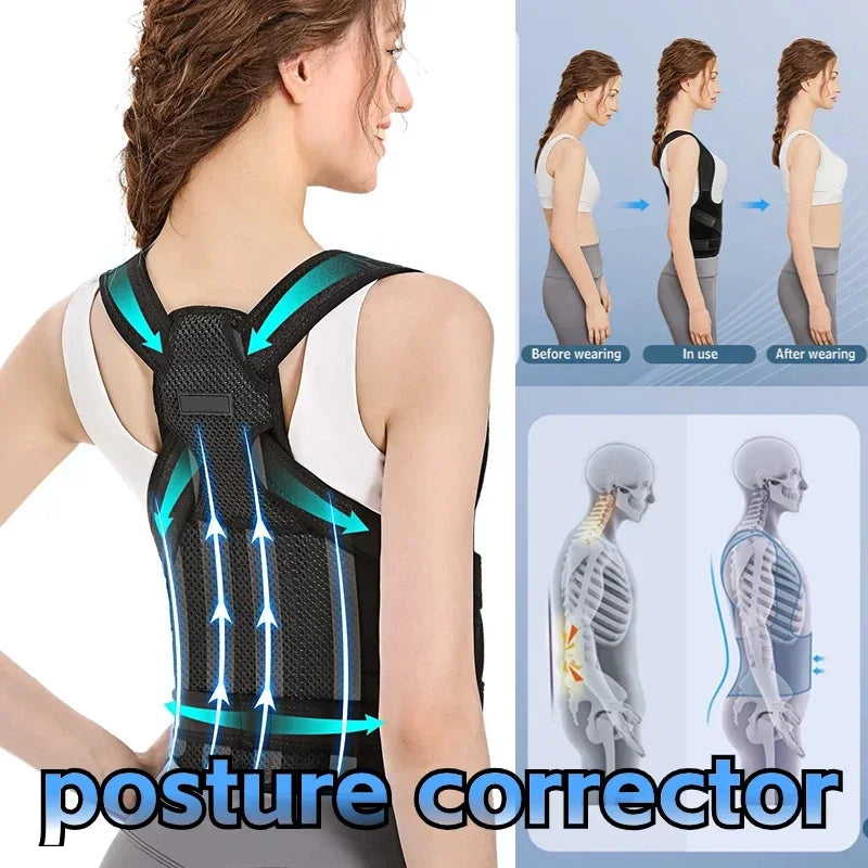 Orthopedic Posture Corrector – Adjustable Upper Back Brace for Men & Women - Image 2