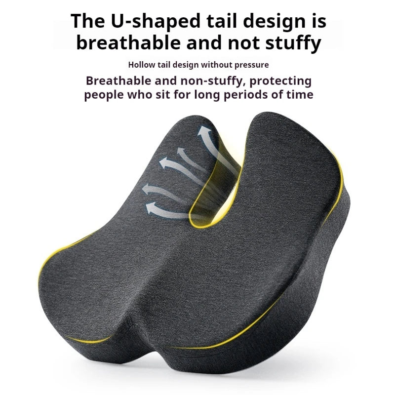 Memory Foam Office Chair Cushion – Orthopedic Seat Pad for Women’s Tailbone, Pelvis & Posture Support - Image 4