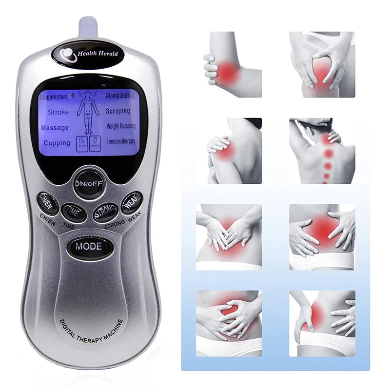 8-Mode Electric Body Massager – Portable TENS Device with 4 Electrode Pads - Image 3