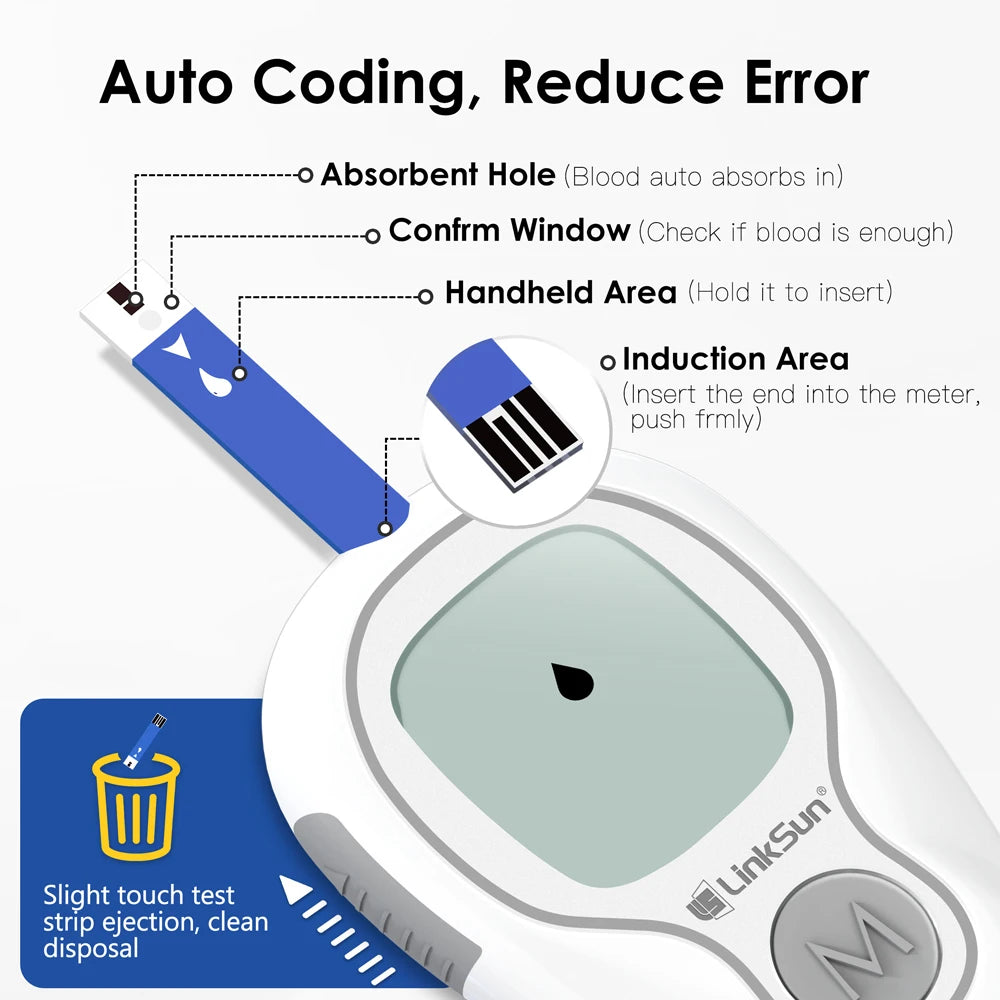 LinkSun G-425‑3 Blood Glucose Meter – Complete Diabetes Testing Kit - Image 5