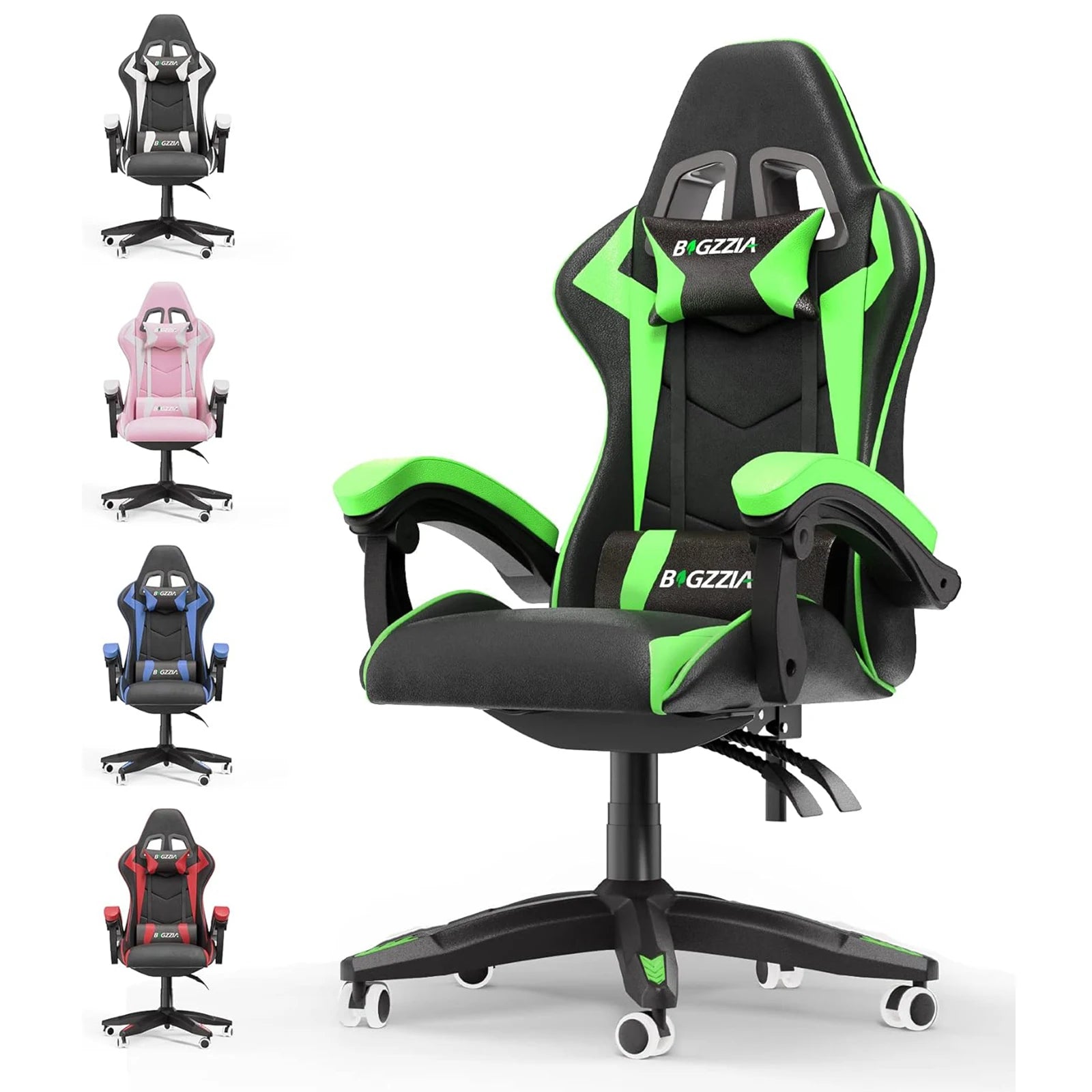 Ergonomic Gaming Chair – Height-Adjustable Computer Chair with Lumbar & Headrest Support - Image 10