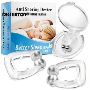 Anti Snore Silicone Nose Clip – Magnetic Snoring Relief Device with Case