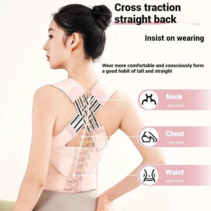 Adjustable Back Posture Corrector – Shoulder Brace & Spine Support for Men and Women - Image 2