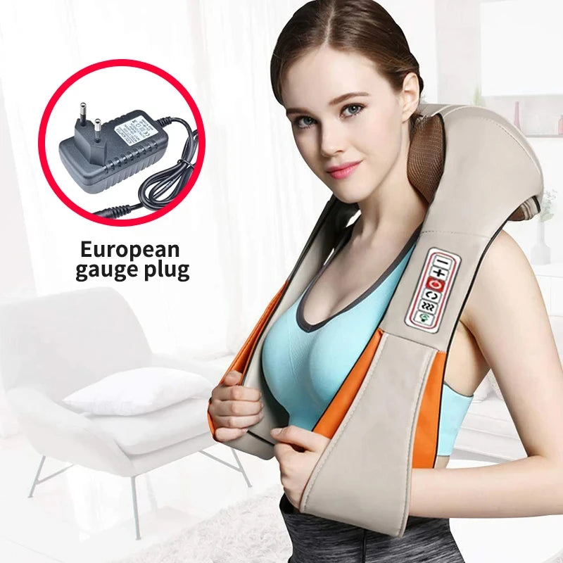 3D Shiatsu Massage Pillow with Heat – Neck, Shoulder & Back Massager for Home & Office - Image 2