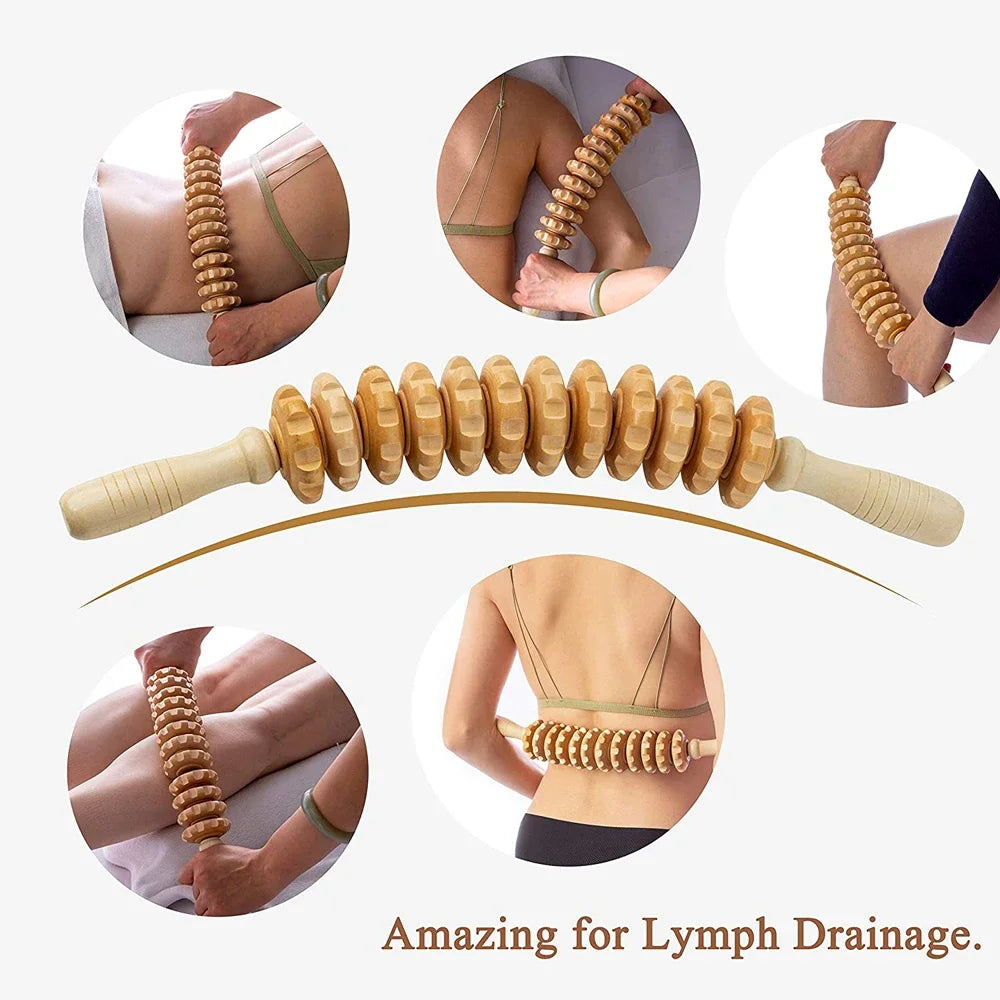 Wooden Massage Roller – Anti-Cellulite & Muscle Relief Tool - Image 6