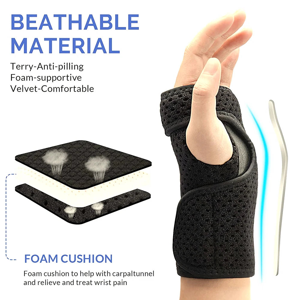 Wrist Brace – Adjustable Splint for Carpal Tunnel & Night Support - Image 4