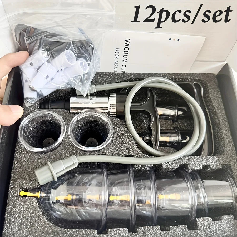 32-Piece Cupping Therapy Set – Vacuum Massage Kit with Hand Pump - Image 7