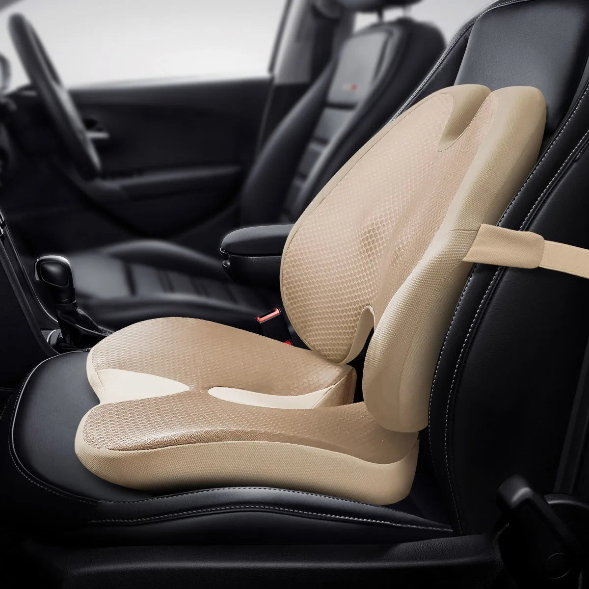 Memory Foam Seat & Back Support Pillow Set – Orthopedic Cushion for Coccyx, Hip & Lumbar Relief - Image 9