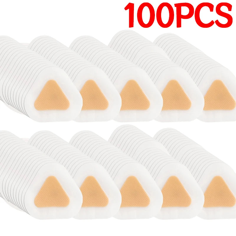 100PCS Pain Relief Gel Heel Protectors – Hydrocolloid Adhesive Blister Pads for Foot Care - Image 12