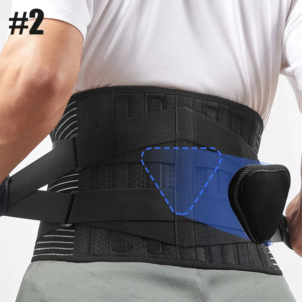 Tcare Sports Back Brace – Lower Back Pain Relief with 6 Support Stays - Image 8