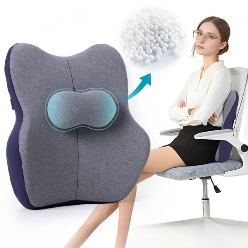 Ergonomic Backrest – Orthopedic Memory Foam Waist Support Cushion