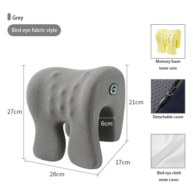 Neck Support Office Rest Lunch Break Pillow – Memory Foam Nap Pillow for Travel & Desk Use - Image 8