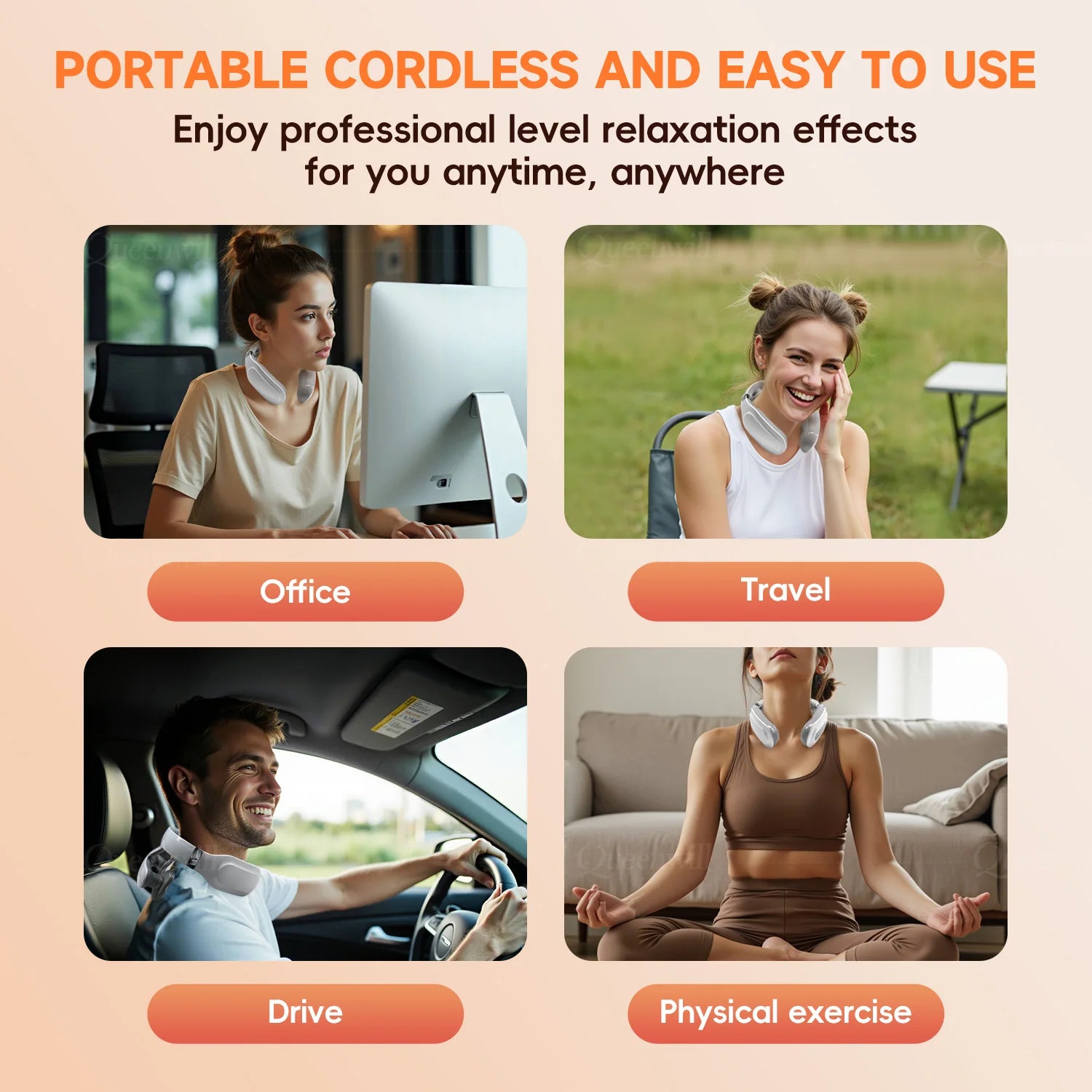 Smart Neck and Shoulder Massager – 4 Pads, 6 Modes, 16 Intensity Levels, USB Rechargeable & Portable - Image 6