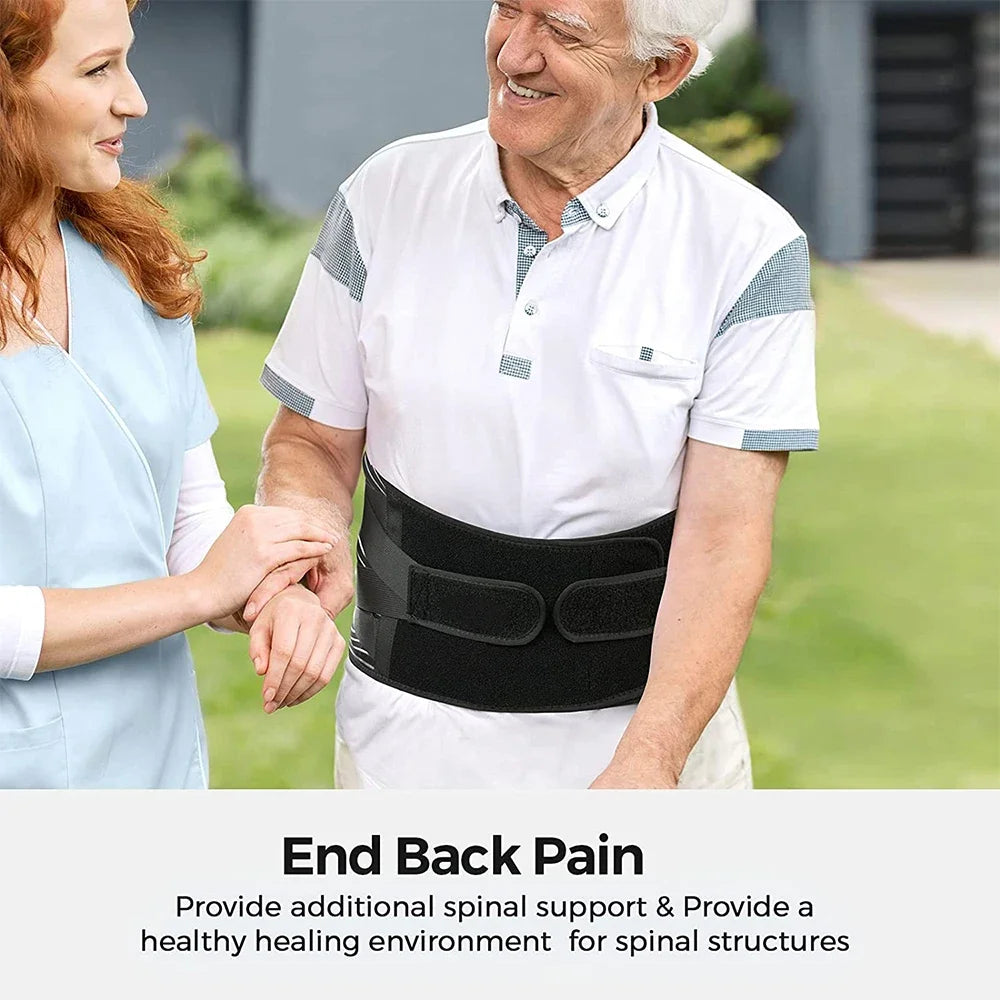 Tcare Sports Back Brace – Lower Back Pain Relief with 6 Support Stays - Image 6